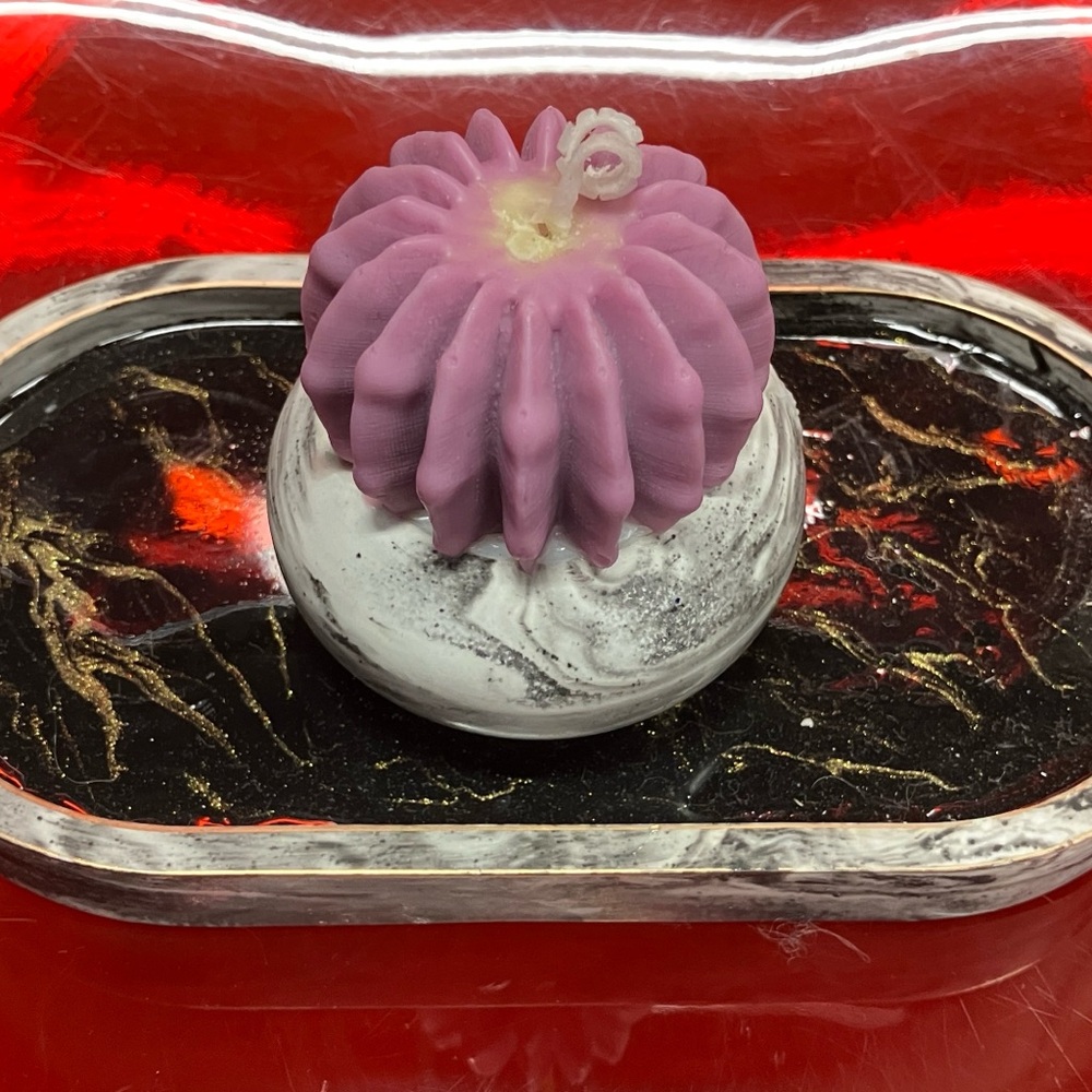 Resin Crete and wax scented candles. 25$